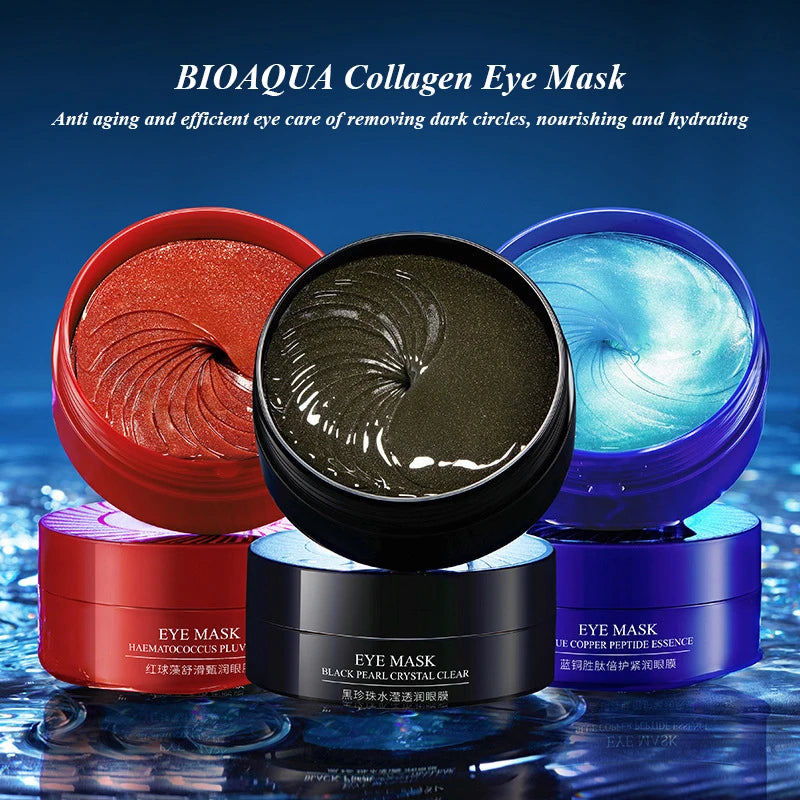 Gold eye masks designed to target dark circles and hydrate the under-eye area