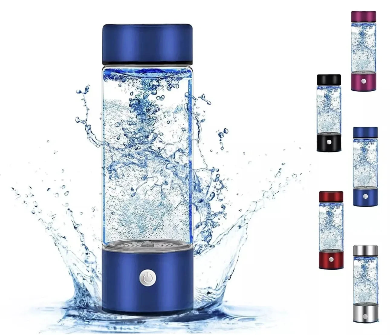 Smart water bottle that enriches water with hydrogen molecules.