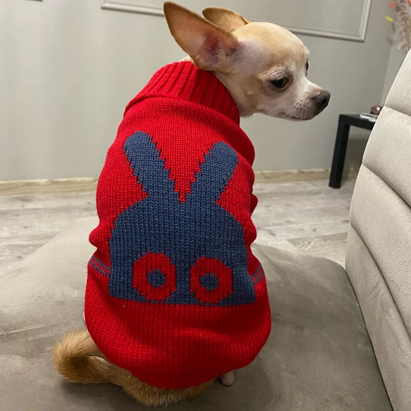 Comfortable and cozy winter sweater for your furry friend, perfect for cold weather.