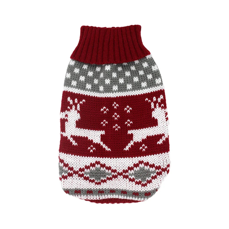 Knitted sweater for pets that ensures warmth and comfort during the coldest winter days.