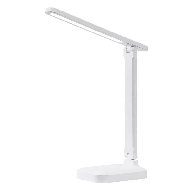  Portable LED table lamp with energy-efficient design and touch dimmable settings.