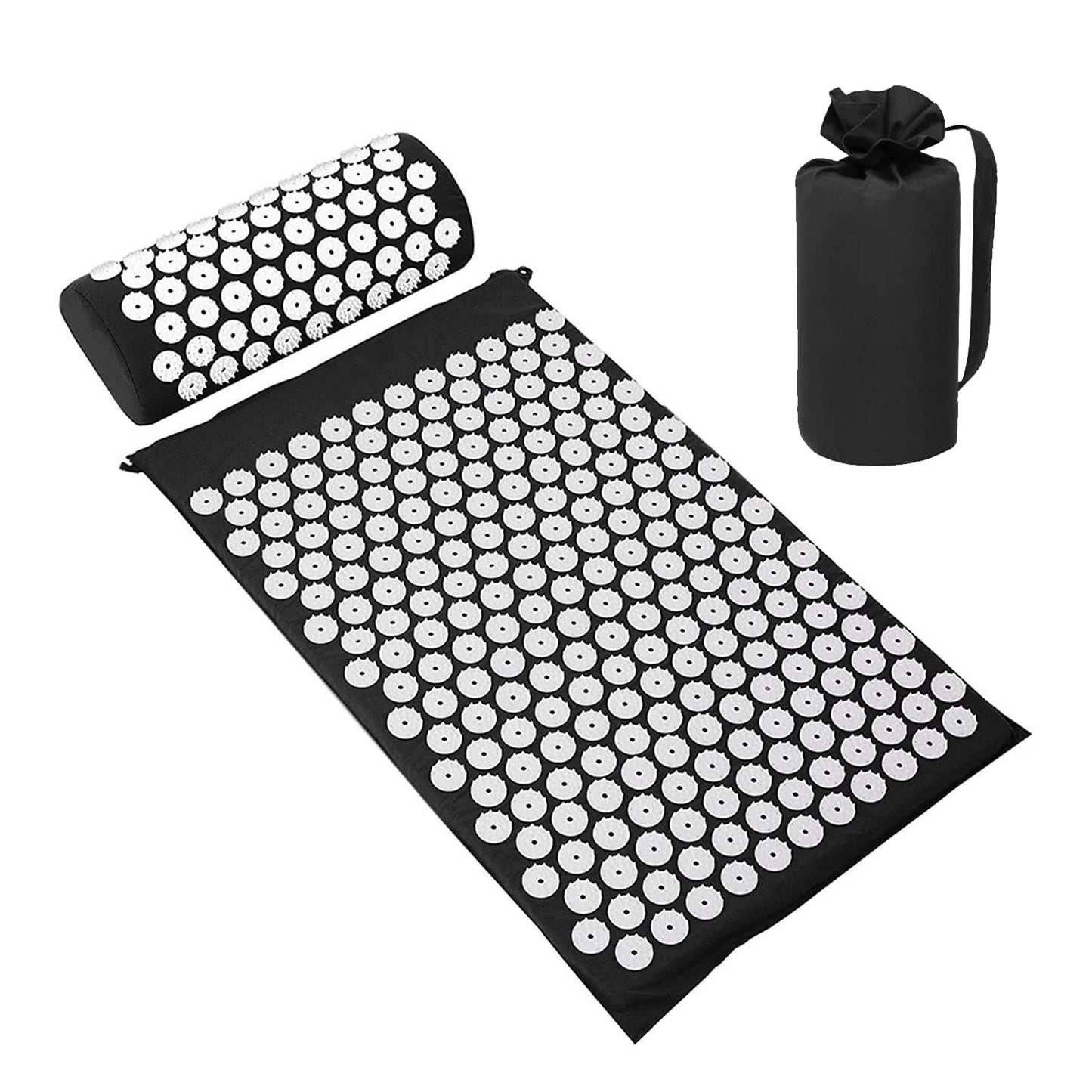 Compact acupressure mat for relaxation and tension relief