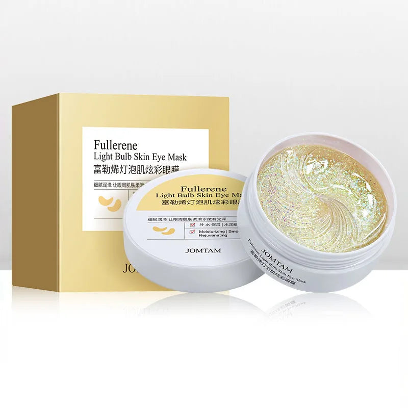 Gold collagen eye masks for revitalizing tired eyes, reducing puffiness, and moisturizing the delicate skin.