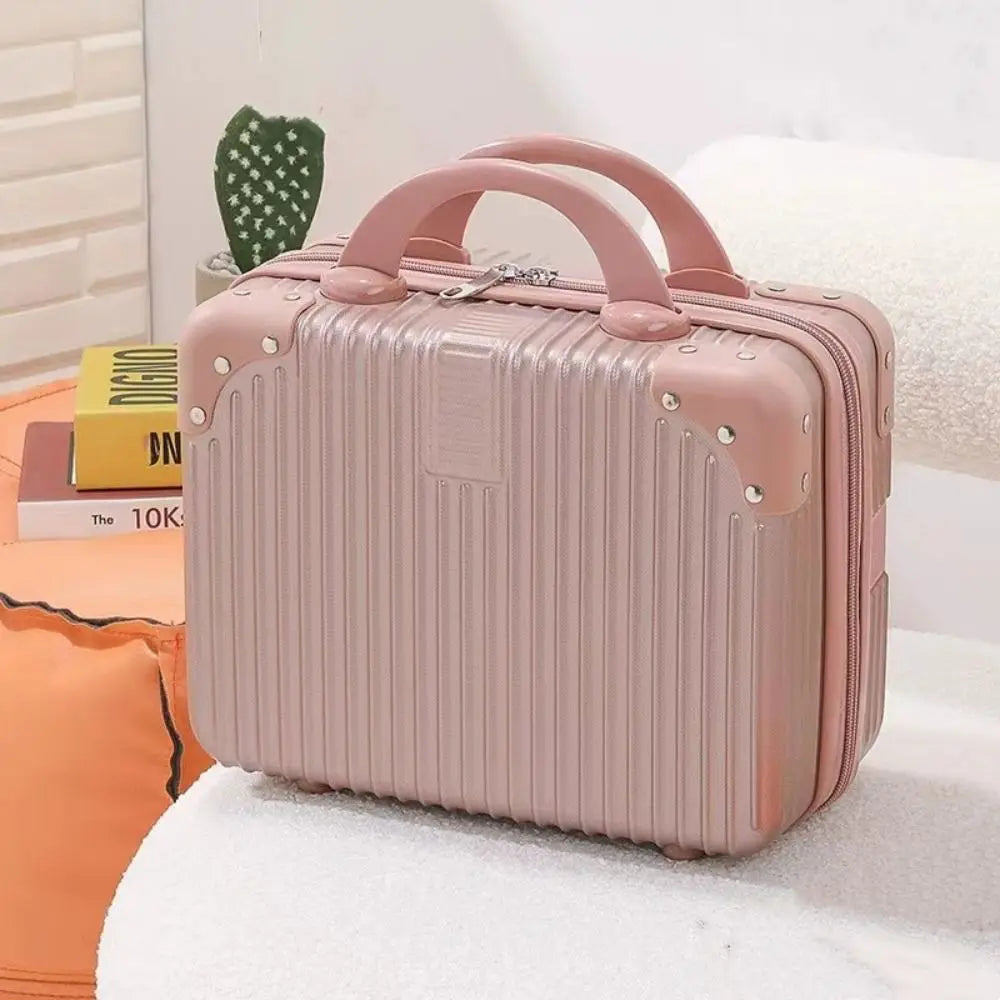 Mini Travel Suitcase Cosmetic Box Hand Luggage Organizer Makeup Case