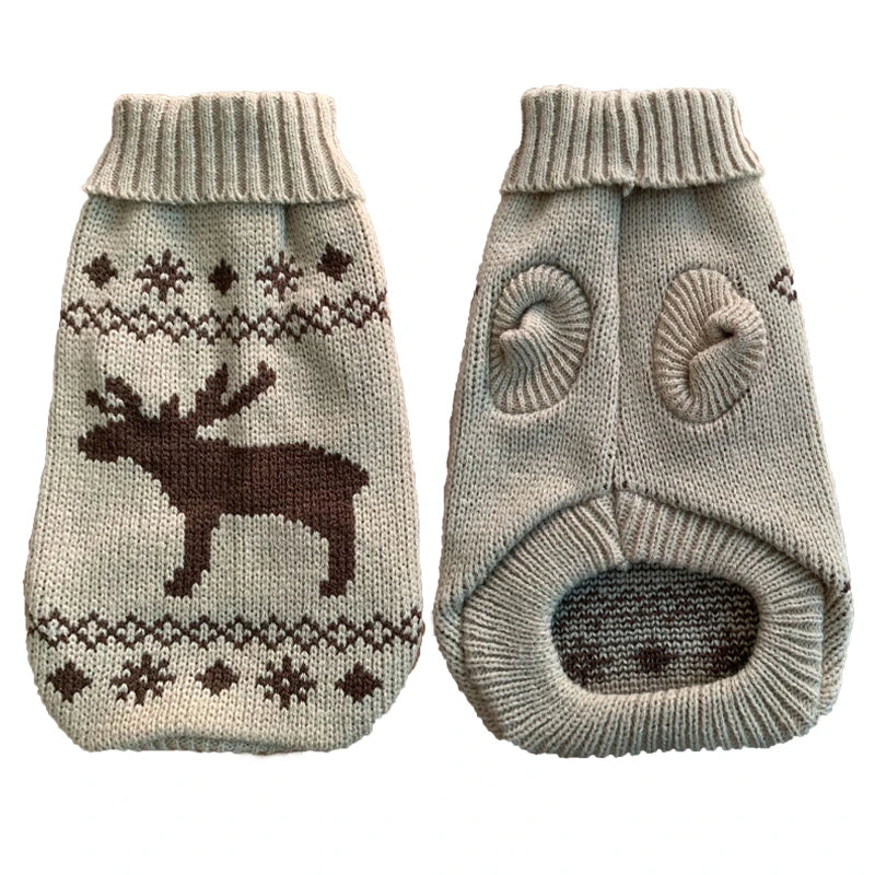 Stay warm in the cold with this cozy sweater for your pet, perfect for winter walks.