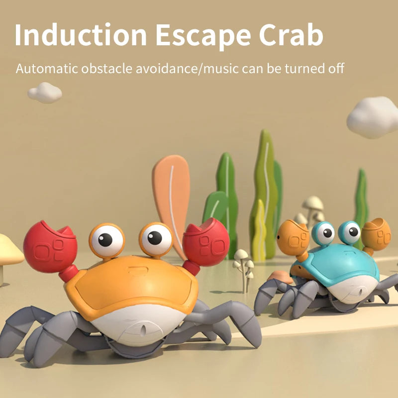 Dancing crab toy with music and movement, perfect for interactive playtime for kids