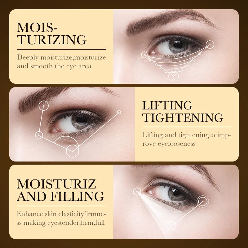 Luxury lifting 24k gold eye cream designed to tighten and smooth under-eye skin