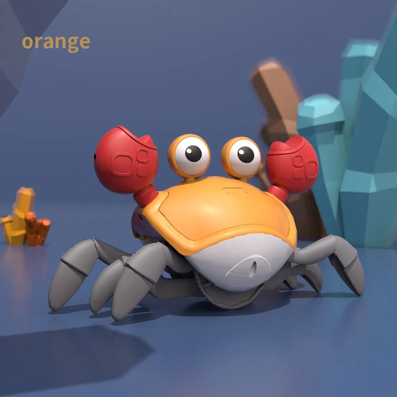 Interactive musical crab toy, offering fun and movement for kids of all ages.